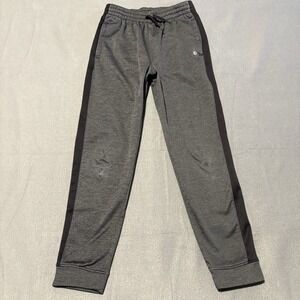 Xersion Quick-Dri Sweatpants Joggers Boys Gray L 14/16 Adjustable Waist Fleece